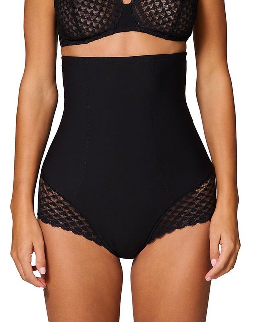 Simone Perele Black Subtile High Waist Briefs
