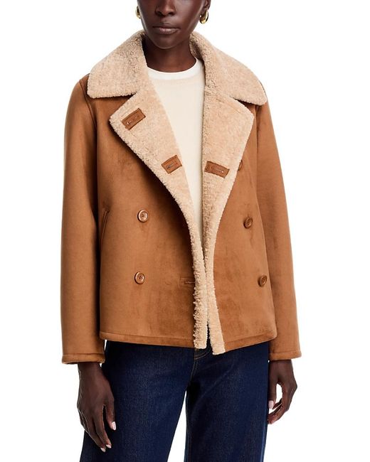 Herno Blue Faux Shearling Jacket