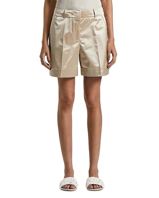 Peserico Natural Cuffed Shorts