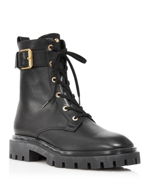 stuart weitzman allie combat boots