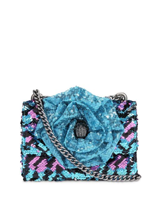 Kurt Geiger Shoreditch Small Sequins Crossbody in Blue Lyst
