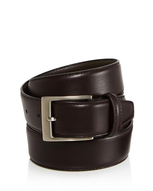Canali Brown Canals Basic Smooth Leather Belt for men