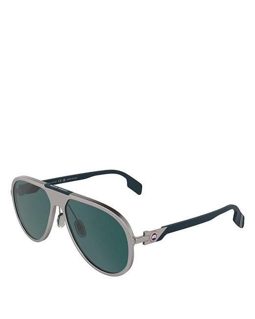 Canada Goose Green Aviator Sunglasses, 60Mm