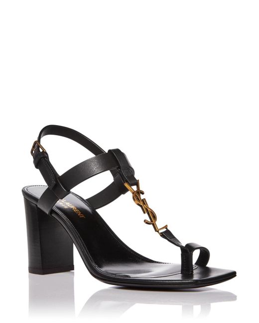 Saint Laurent Leather Cassandra Square 