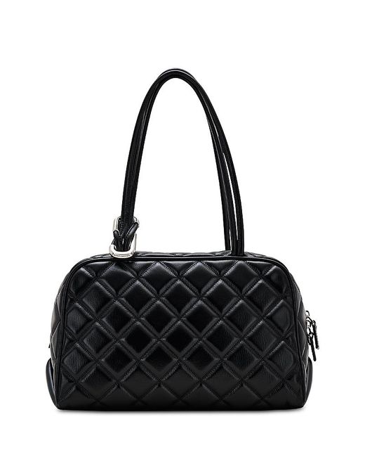 Marc Jacobs Black The Quilted Leather Dual Satchel