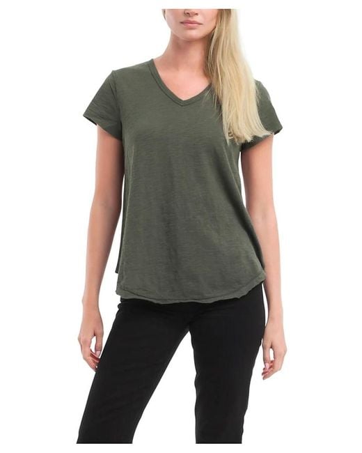 Wilt Black Shrunken V-Neck Tee