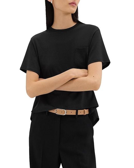 Theory Black Apex Easy Tee