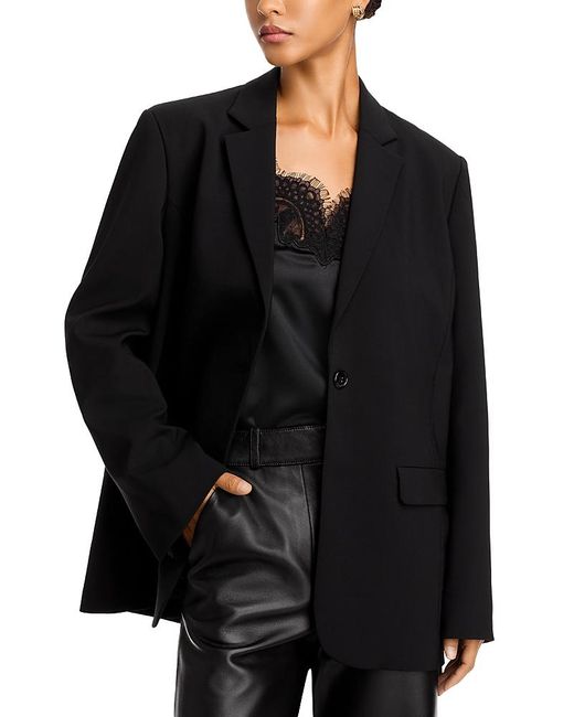 Co. Black Wool Blend Boxy Blazer