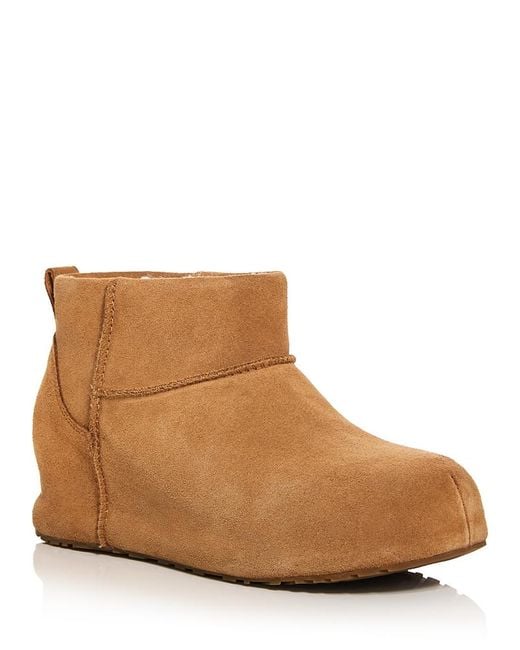 Ugg Brown Classic Mini Enwrap Shearling Lined Boots