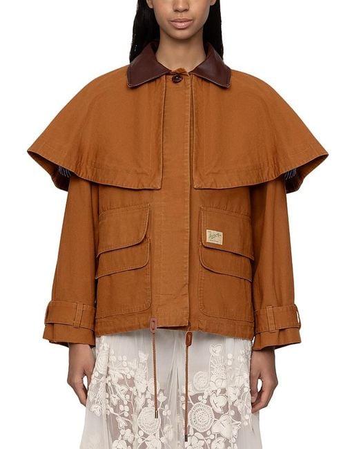 Sea Brown Carolyn Workwear Cape Jacket