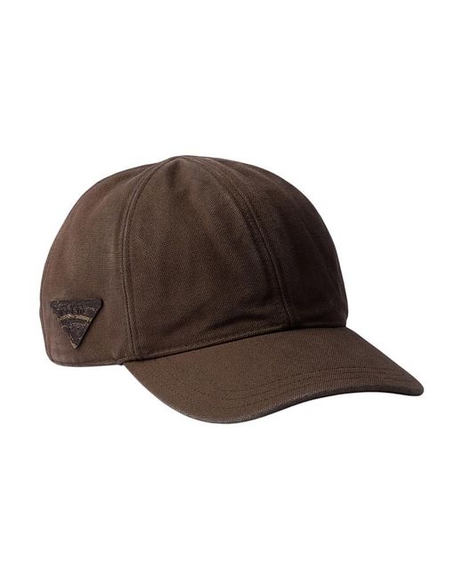 Prada Brown Cotton Baseball Cap