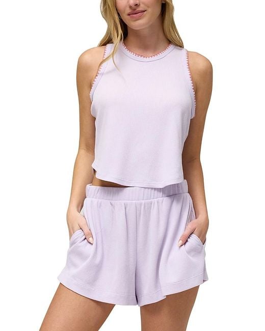 Honeydew Intimates Purple Kickback Tank Shortie Pajama Set