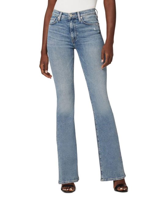 Hudson Jeans Barbara High Rise Flare Leg Jeans In Pure Shore in Blue | Lyst