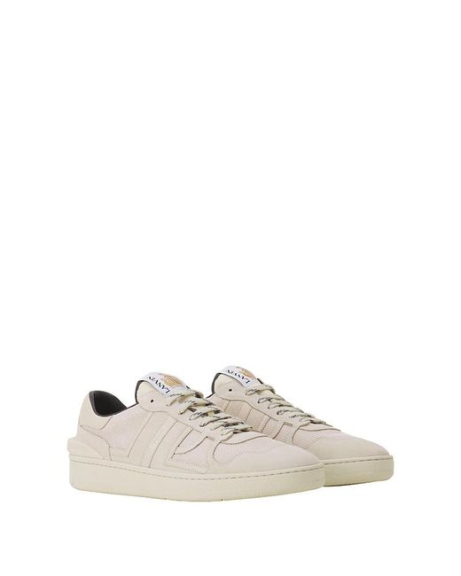 Lanvin White Clay Mesh Sneakers
