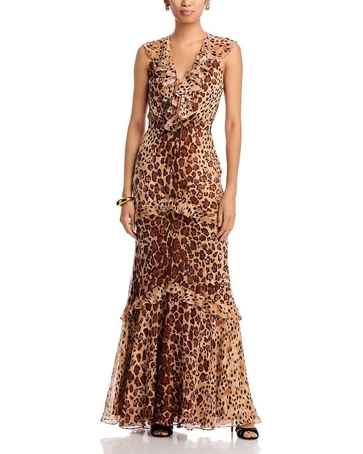 Saloni Brown Rita Dress