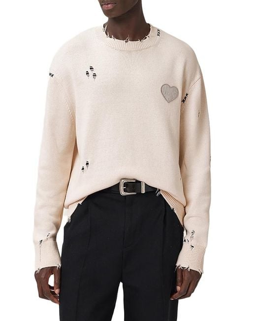 AllSaints Multicolor Theo Crew Sweater for men
