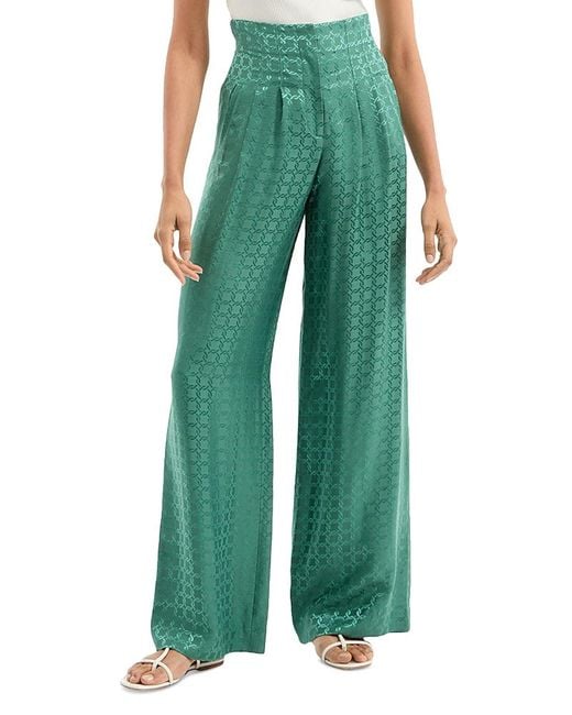Veronica Beard Green Colter Pants