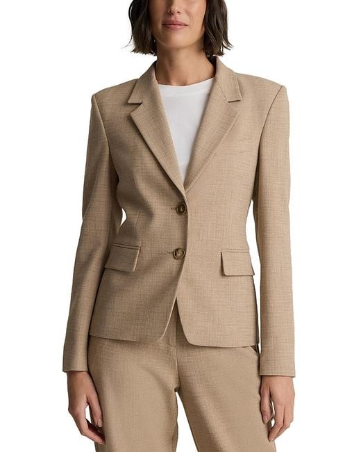 St. John Natural Button Front Jacket