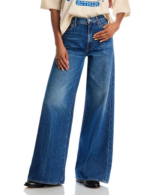 Mother Blue The Undercover Sneak High Rise Wide Leg Jeans