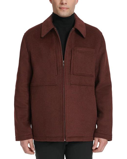Cole Haan Brown Men's Zip-front Blouson Jacket for men