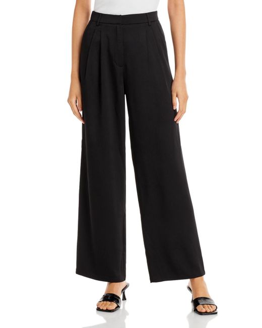 Lucy Paris Synthetic Tammy Wide Leg Pants in Black | Lyst Canada