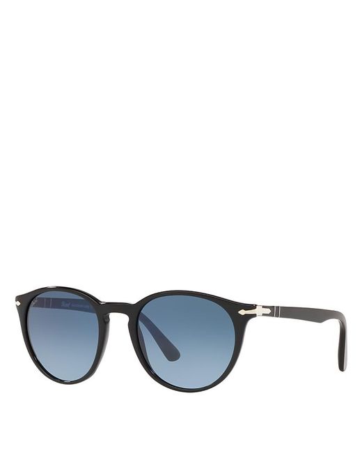Persol Blue Round Sunglasses, 52Mm