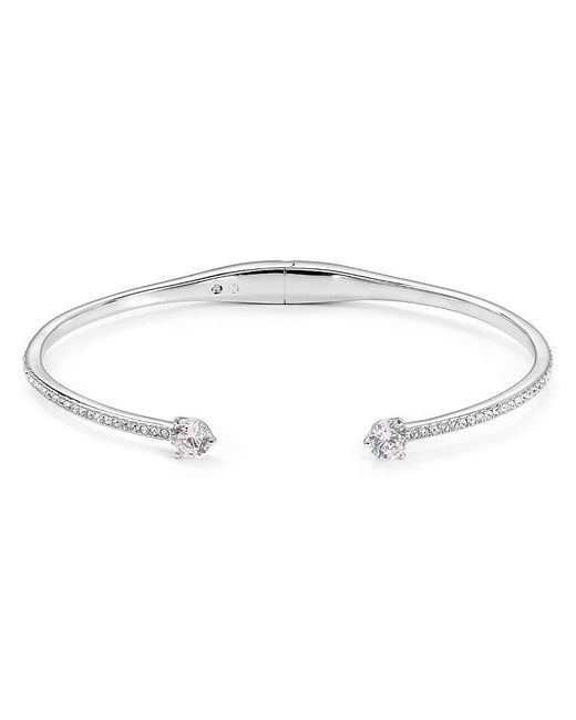 Nadri Metallic Cubic Zirconia Float Hinge Cuff
