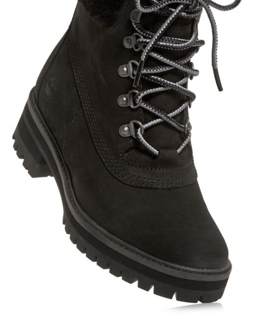 timberland courmayeur valley shearling saddle leather ankle boots