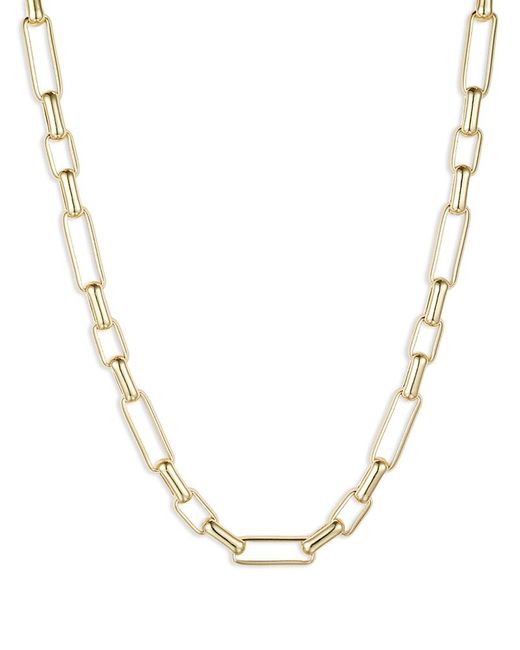 Kenneth Jay Lane Metallic 18K Plated Chain Link Necklace