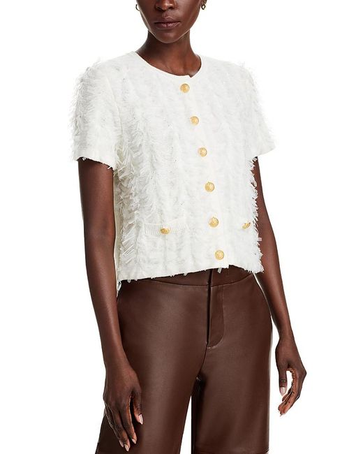 Kobi Halperin White Swift Sweater
