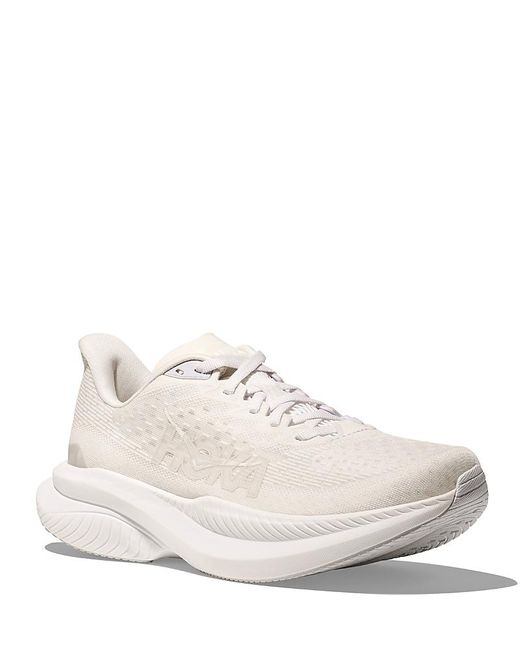 Hoka One One White Mach 6 Low Top Sneakers