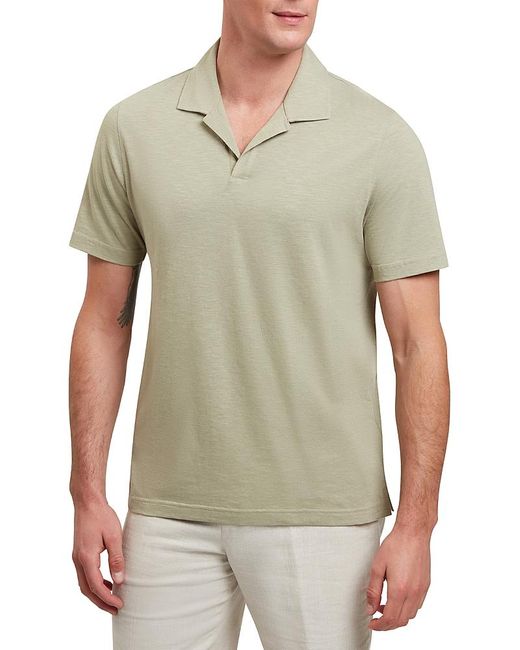 Ted Baker Green Anito Short Sleeve Open Neck Polo for men