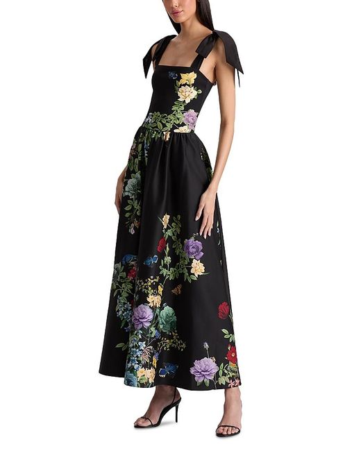 alice and olivia black tie dress + Oriana Strap in Casual dresses A little