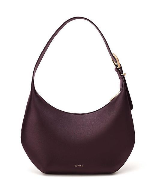 Cuyana Purple Celestia Shoulder Bag