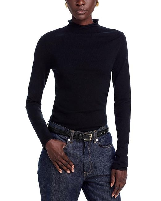 French Connection Blue Cosysoft Mock Neck Sweater