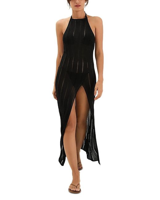 ViX Black Vix Knit Halter Cover-Up