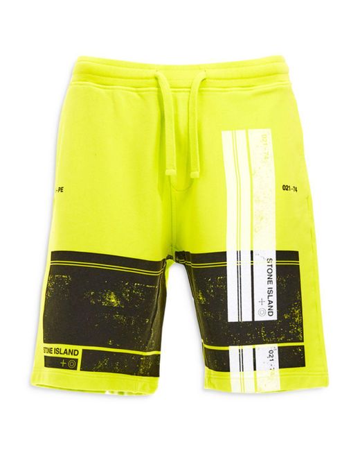 yellow fleece shorts