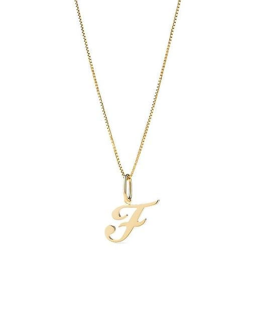 Ana Luisa Metallic Solid Script Letter Necklace