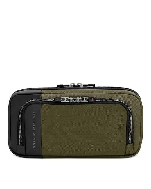 Briggs & Riley Green Hanging Toiletry Kit