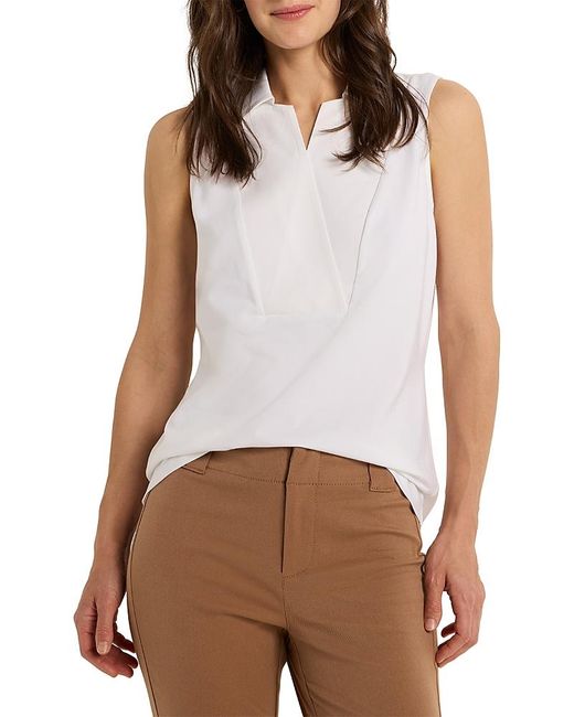 NIC+ZOE Brown Easy Collar Tank Top