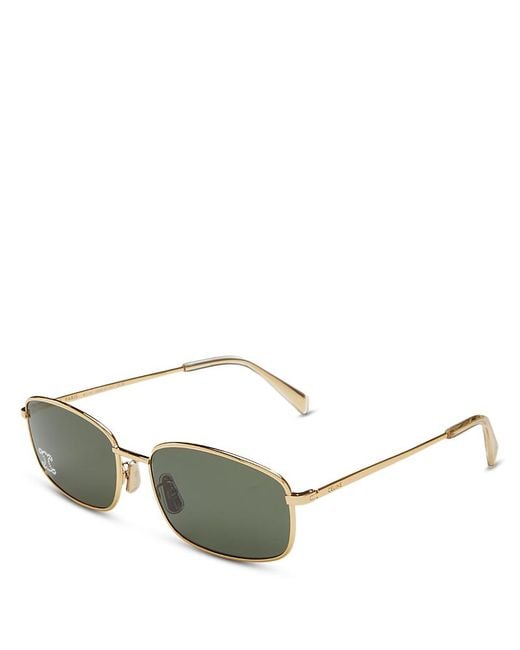 Céline Metallic Square Sunglasses, 60Mm