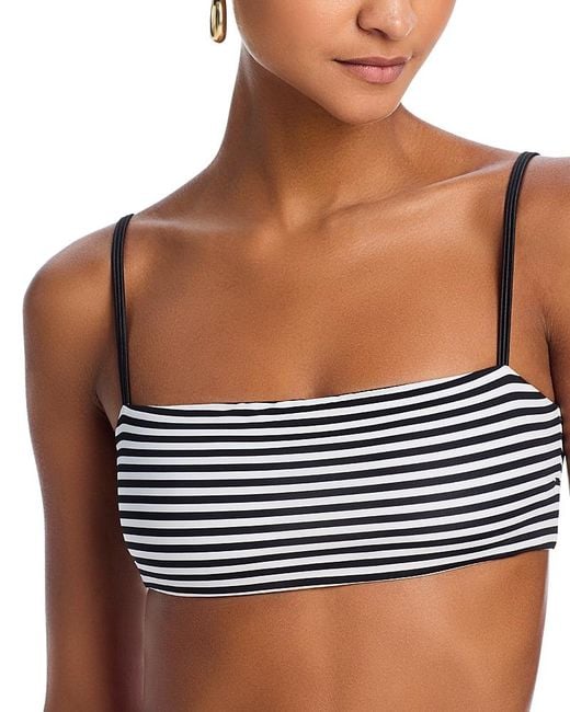 Aqua Brown Square Neck Bikini Top