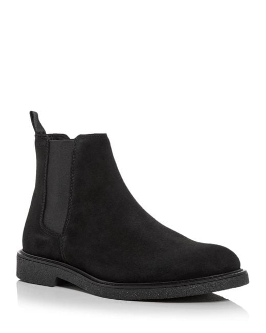 BOSS by HUGO BOSS Suede Tunley Chelsea Boots in Black for Men - Lyst