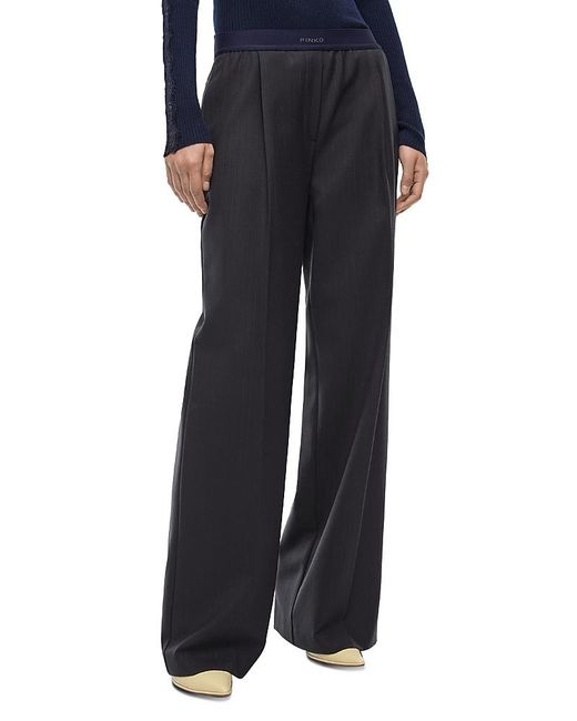 Pinko Black Phaius Drawstring Pants
