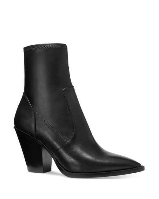 michael kors black booties heel