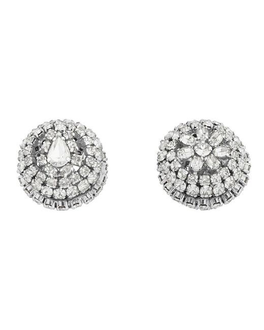 Balenciaga Metallic Palazzo Round Xs Earrings