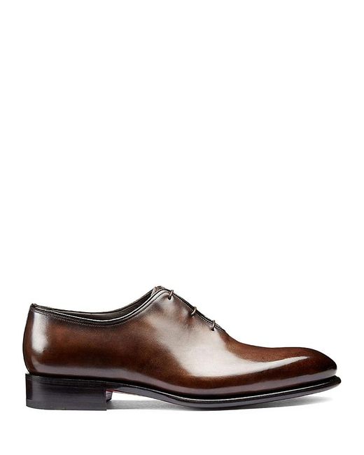 santoni brown dress shoes Santoni Bankable Calfskin Dress Sneakers Light Brown