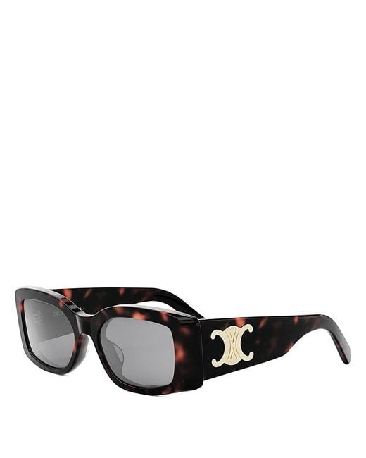 Céline Black Triomphe Square Sunglasses, 53Mm