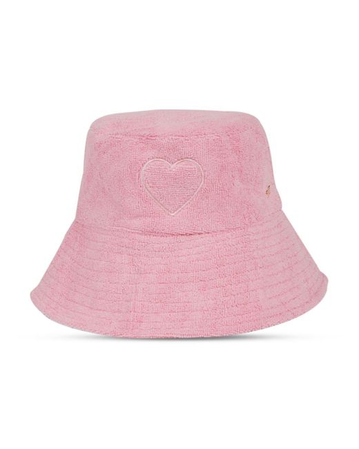Jocelyn Synthetic French Terry Reversible Bucket Hat in Pink Lyst UK