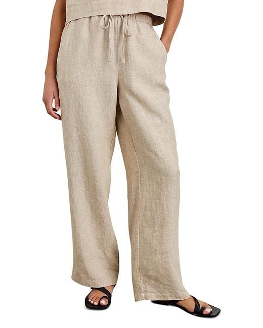 Rails Natural Emmie Linen Drawstring Pants